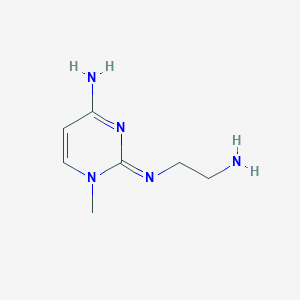 N1-(4-Imino-1-methyl-1,4-dihydropyrimidin-2-yl)ethane-1,2-diamine