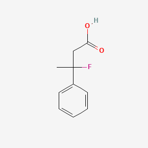 molecular formula C10H11FO2 B13114547 3-Fluoro-3-phenylbutanoic acid 