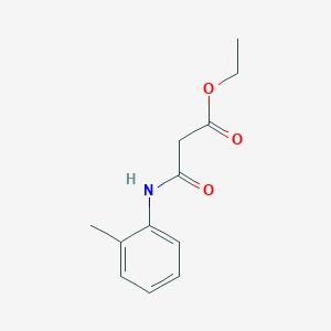 molecular formula C12H15NO3 B1311457 N-o-Tolyl-malonamic acid ethyl ester CAS No. 104330-53-2