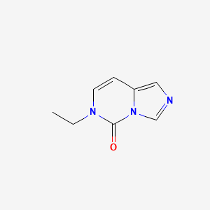 molecular formula C8H9N3O B13114622 6-Ethylimidazo[1,5-c]pyrimidin-5(6H)-one 