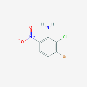 molecular formula C6H4BrClN2O2 B13114629 3-Bromo-2-chloro-6-nitroaniline 