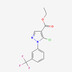 Ethyl5-chloro-1-(3-(trifluoromethyl)phenyl)-1H-pyrazole-4-carboxylate