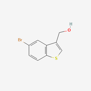 molecular formula C9H7BrOS B1311466 (5-Bromo-3-benzo[b]thienyl)methanol CAS No. 852180-52-0