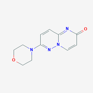 molecular formula C11H12N4O2 B13114665 7-morpholino-2H-pyrimido[1,2-b]pyridazin-2-one CAS No. 88820-46-6