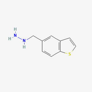 molecular formula C9H10N2S B13114667 (Benzo[b]thiophen-5-ylmethyl)hydrazine 