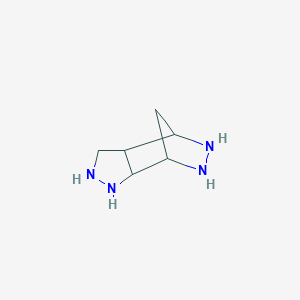 molecular formula C6H12N4 B13114682 Octahydro-1H-4,7-methanopyrazolo[3,4-d]pyridazine 