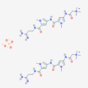 2-((5-((5-((3-Amino-3-iminopropyl)carbamoyl)-1-methyl-1H-pyrrol-3-yl)carbamoyl)-1-methyl-1H-pyrrol-3-yl)amino)-N,N,N-trimethyl-2-oxoethanaminium sulfate