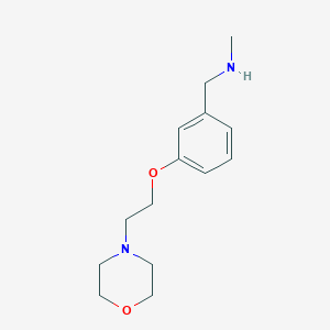 molecular formula C14H22N2O2 B1311469 N-甲基-N-[3-(2-吗啉-4-基乙氧基)苯基]胺 CAS No. 857284-10-7