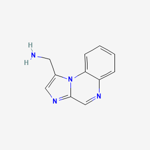 molecular formula C11H10N4 B13114691 Imidazo[1,2-a]quinoxalin-1-ylmethanamine 