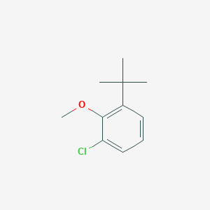 molecular formula C11H15ClO B13114705 1-(tert-Butyl)-3-chloro-2-methoxybenzene 