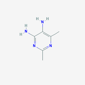 molecular formula C6H10N4 B13114706 2,6-Dimethylpyrimidine-4,5-diamine 