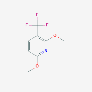 molecular formula C8H8F3NO2 B13114727 2,6-Dimethoxy-3-(trifluoromethyl)pyridine 