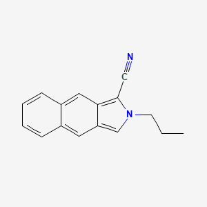 molecular formula C16H14N2 B13114734 2-propyl-2H-benzo[f]isoindole-1-carbonitrile CAS No. 103836-29-9