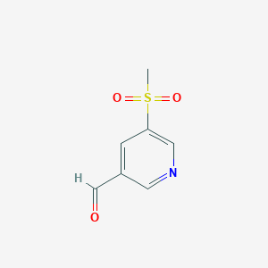 3-Pyridinecarboxaldehyde,5-(methylsulfonyl)-