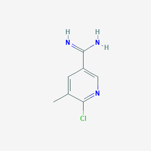 6-Chloro-5-methylnicotinimidamide