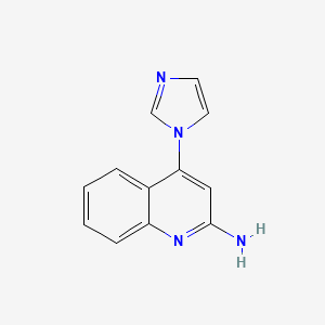 4-(1H-Imidazol-1-yl)quinolin-2-amine