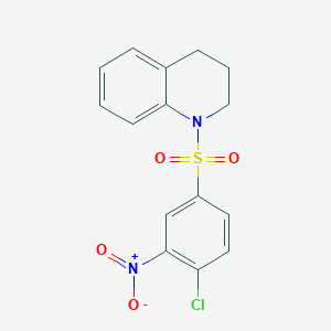 molecular formula C15H13ClN2O4S B1311478 1-(4-Chloro-3-nitrobenzenesulfonyl)-1,2,3,4-tetrahydroquinoline CAS No. 847170-51-8