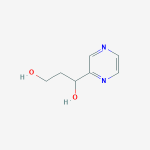 1-(Pyrazin-2-yl)propane-1,3-diol