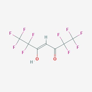 molecular formula C7H2F10O2 B13114832 1,1,1,2,2,6,6,7,7,7-Decafluoro-5-hydroxyhept-4-en-3-one 