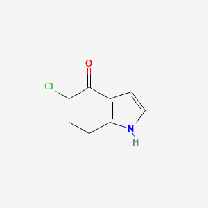 molecular formula C8H8ClNO B13114842 5-chloro-6,7-dihydro-1H-indol-4(5H)-one 