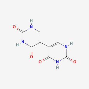 molecular formula C8H6N4O4 B13114854 [5,5'-Bipyrimidine]-2,2',4,4'(1H,1'H,3H,3'H)-tetrone CAS No. 1758-93-6