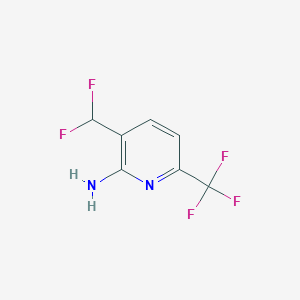 3-(Difluoromethyl)-6-(trifluoromethyl)pyridin-2-amine