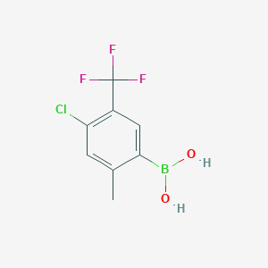 (4-Chloro-2-methyl-5-(trifluoromethyl)phenyl)boronic acid