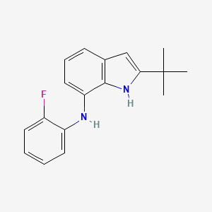 B1311497 2-tert-butyl-N-(2-fluorophenyl)-1H-indol-7-amine CAS No. 910442-88-5