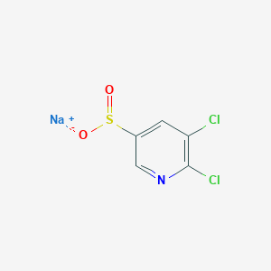 molecular formula C5H2Cl2NNaO2S B13114986 Sodium 5,6-dichloropyridine-3-sulfinate 