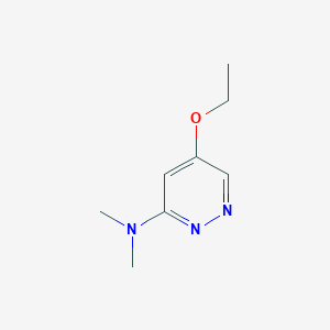 molecular formula C8H13N3O B13115073 5-Ethoxy-N,N-dimethylpyridazin-3-amine 