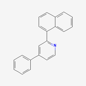 molecular formula C21H15N B13115088 2-(Naphthalen-1-yl)-4-phenylpyridine CAS No. 910795-03-8