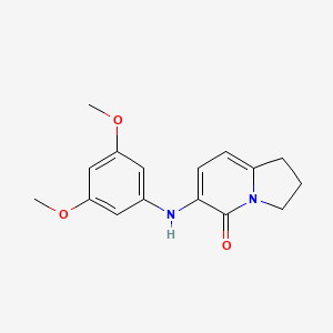 6-(3,5-Dimethoxyphenylamino)-2,3-dihydro-1H-indolizin-5-one