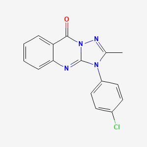 [1,2,4]Triazolo[5,1-b]quinazolin-9(3H)-one, 3-(4-chlorophenyl)-2-methyl-