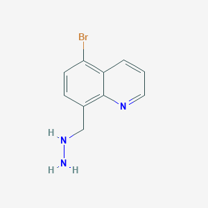 5-Bromo-8-(hydrazinylmethyl)quinoline