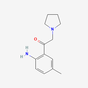 1-(2-Amino-5-methylphenyl)-2-(pyrrolidin-1-yl)ethanone