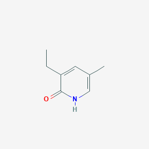 molecular formula C8H11NO B13115175 3-Ethyl-5-methylpyridin-2(1H)-one 