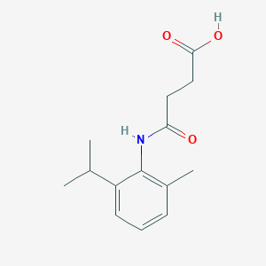 molecular formula C14H19NO3 B1311518 4-[(2-异丙基-6-甲苯基)氨基]-4-氧代丁酸 CAS No. 904797-70-2