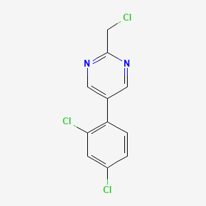 2-(Chloromethyl)-5-(2,4-dichlorophenyl)pyrimidine