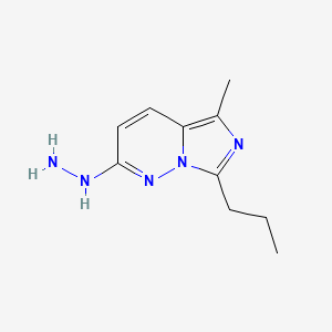 2-Hydrazino-5-methyl-7-propylimidazo[1,5-b]pyridazine