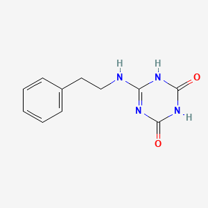 6-Phenethylamino-[1,3,5]triazine-2,4-diol