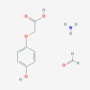 molecular formula C9H13NO5 B131152 2-(4-Hydroxyphenoxy)acetic acid-formaldehyde polymer CAS No. 146058-45-9