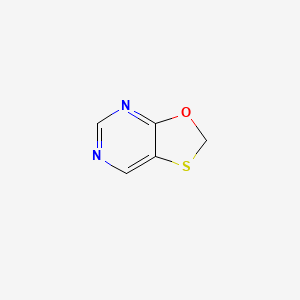 molecular formula C5H4N2OS B13115279 [1,3]Oxathiolo[5,4-d]pyrimidine CAS No. 28648-33-1