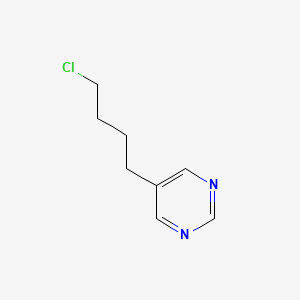 molecular formula C8H11ClN2 B13115281 5-(4-Chlorobutyl)pyrimidine 