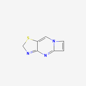 molecular formula C7H5N3S B13115320 2H-Azeto[1,2-A]thiazolo[4,5-D]pyrimidine CAS No. 516500-08-6