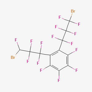 1-(3-Bromo-1,1,2,2,3,3-hexafluoropropyl)-2-(3-bromo-1,1,2,2,3-pentafluoropropyl)-3,4,5,6-tetrafluorobenzene