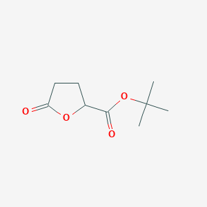 molecular formula C9H14O4 B13115364 t-Butyl 5-oxo-2-tetrahydrofurancarboxylate 