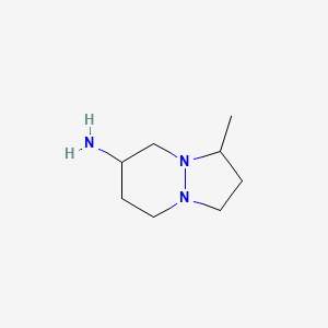 3-Methylhexahydro-1H-pyrazolo[1,2-a]pyridazin-6-amine