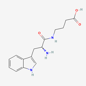 4-[[(2R)-2-amino-3-(1H-indol-3-yl)propanoyl]amino]butanoic acid