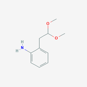 molecular formula C10H15NO2 B131154 2-(2,2-Dimethoxyethyl)aniline CAS No. 150760-45-5