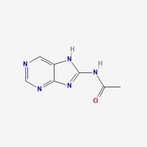 molecular formula C7H7N5O B13115407 N-(9H-Purin-8-yl)acetamide 